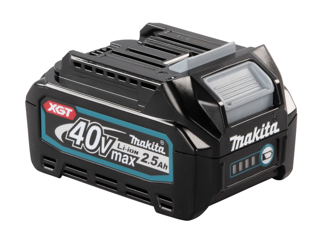 Akku BL4025, 40V XGT, 2,5Ah, kapasteettinäyttö. 90Wh