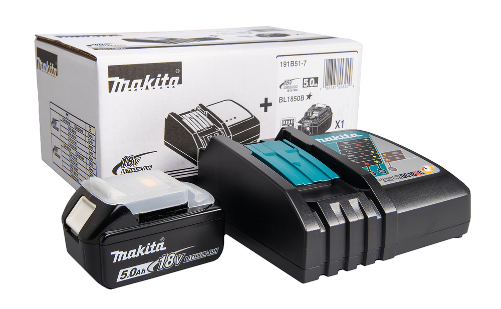 PowerPack Makita 191B51-7 LXT Latauslaite DC18RC, 1kpl akku BL1850B pahvilaatikossa