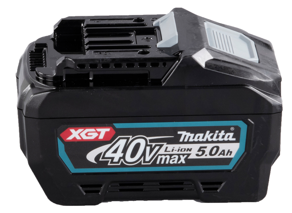 Akku Makita BL4050F, 40V XGT, 5,0Ah, kapasteettinäyttö. 180Wh