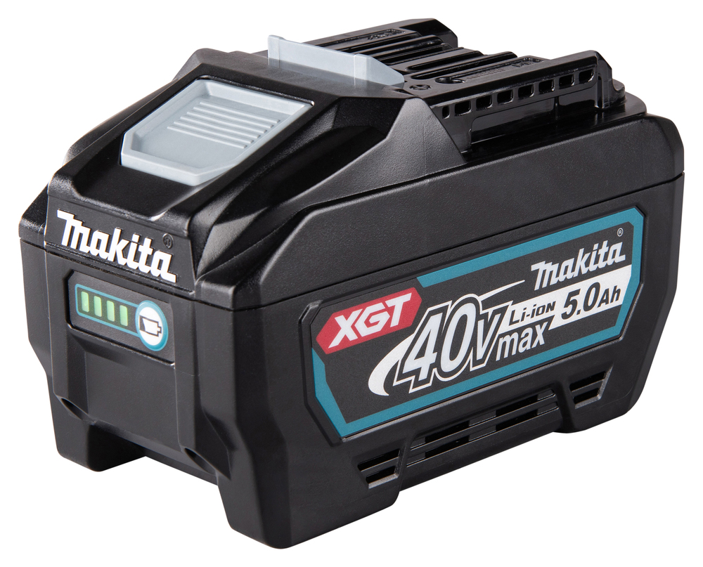 Akku Makita BL4050F, 40V XGT, 5,0Ah, kapasteettinäyttö. 180Wh