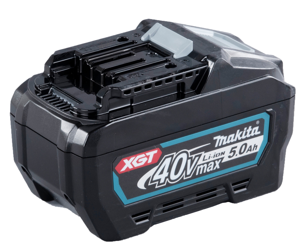 Akku Makita BL4050F, 40V XGT, 5,0Ah, kapasteettinäyttö. 180Wh