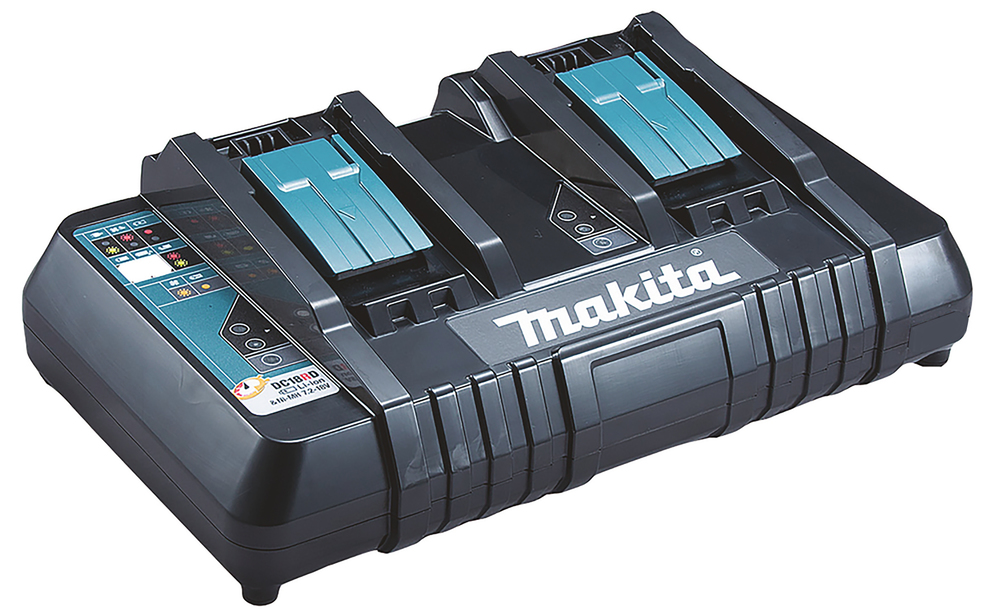 Latauslaite Makita DC18RD, LXT akuille, 2 akkua 15-45 min