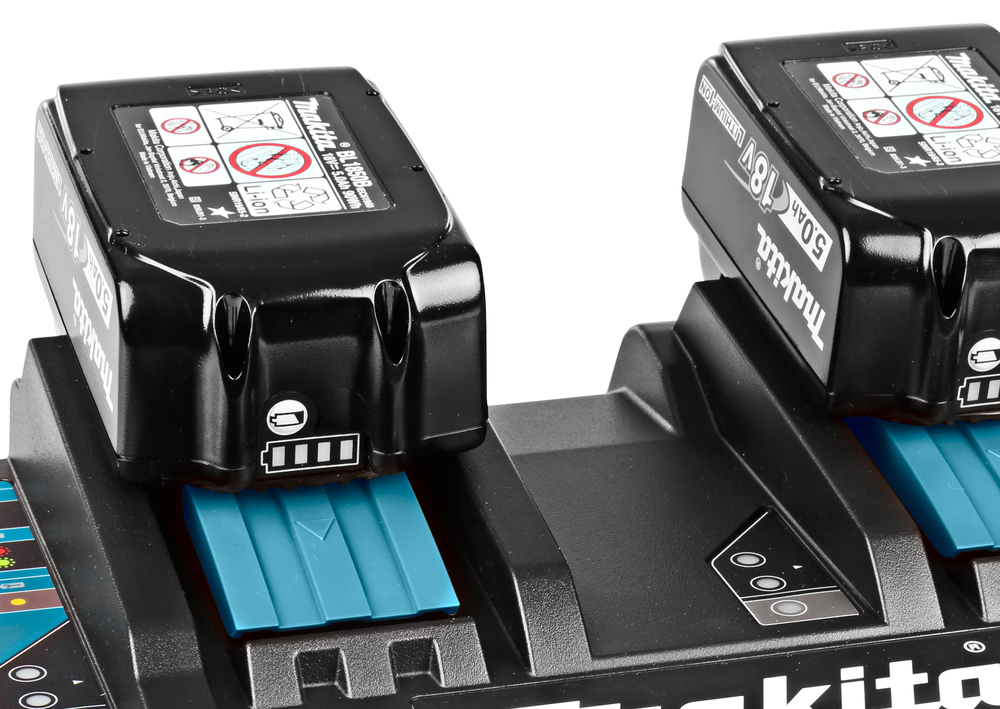 Latauslaite Makita DC18RD, LXT akuille, 2 akkua 15-45 min