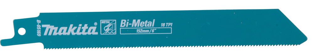 Hacksaw blade Makita B-05169-2 150x0,9mm BiM metal 1,5-4mm, (18tpi), 2pcs, (S922EF)