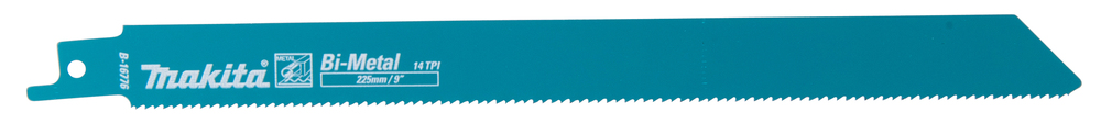Hacksaw blade Makita B-16776-2 225x0,9mm BiM metal 3-8mm, (14tpi), 2pcs, (S1122BF)