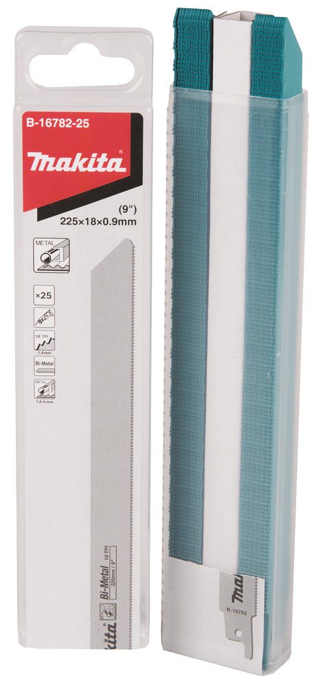 Hacksaw blade Makita B-16782-25 225x0,9mm BiM metal 1,5-4mm, (18tpi), 25pcs, (S1122EF)