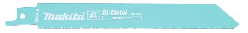 Tigersågsblad Makita B-16835 150x0,9mm BiM metall 0,7-3mm, (24tpi), 5st, (S922AF)