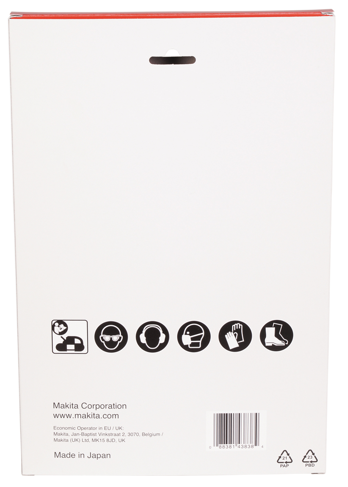 Vannesahanterä Makita B-40559 Bi-Metal 13x0,5x835mm, 18tpi, 2-3mm kova ja ruostumaton teräs, 5 kpl, DPB181, DPB182, DPB183