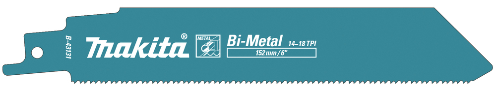 Hacksaw blade Makita B-43131 152x1,1mm BiM metal 3-8mm, (14+18pcs), 5pcs, (S926BEF)