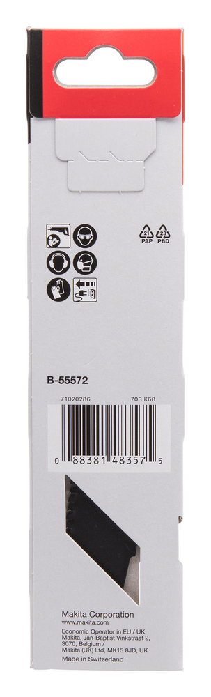 Hacksaw blade Makita B-55572 152x1,25mm HM metal, cast iron, stainless (8tpi), 1pc, (S955CHM)