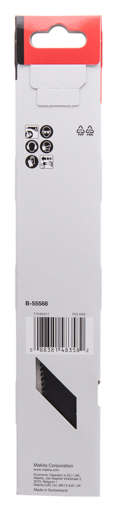 Hacksaw blade Makita B-55588 228x1,25mm HM metal, cast iron, stainless (8tpi), 1pc, (S1155CHM)
