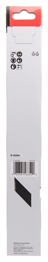 Tigersågsblad Makita B-55594 305x1,25mm HM metall, gjutjärn, rostfritt (8tpi), 1st, (S1255CHM)