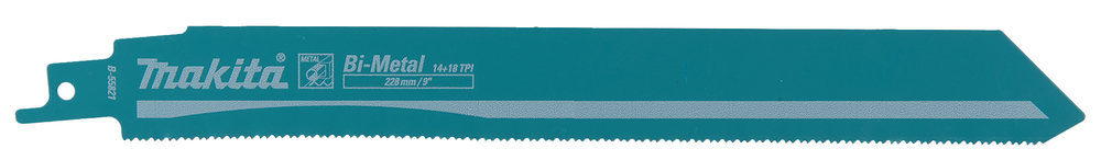 Hacksaw blade Makita B-55821 228x1,1mm, curved BiM metal 3-8mm, (14+18tpi), 5pcs, (S1128BEF)