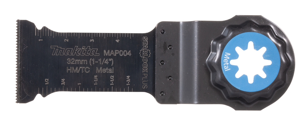 Sahanterä upotukseen Makita B-66357  leveys 32mm, HM, ruuvit, naulat, lasikuitu, RST. MAP004, Starlock Plus (PAIZ32AT)