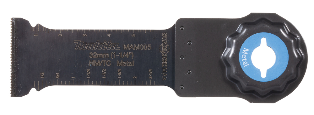 Sahanterä, upotukseen, Makita B-66444 leveys 32mm, HM, ruuvit, naulat, lasikuitu, RST. MAM005, Starlock Max (MAIZ32AT)