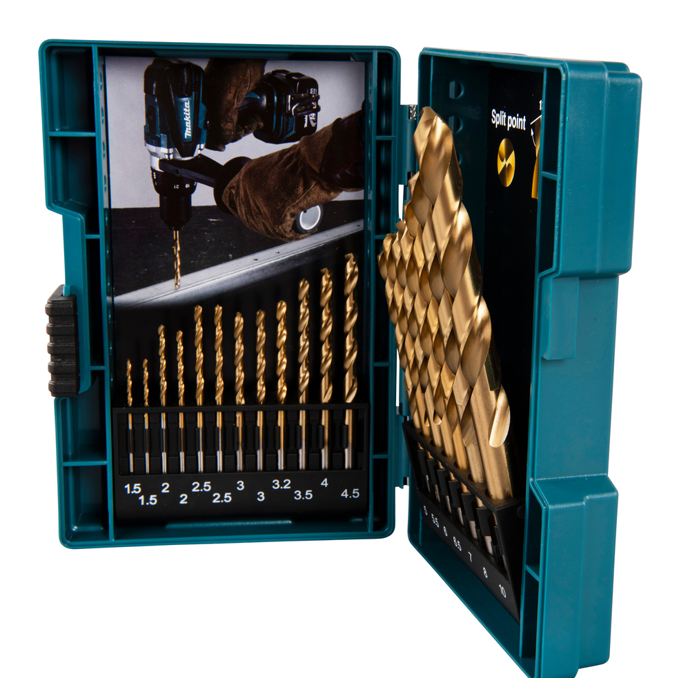 Metal drill bit set Makita B-67795 HSS-Tin 19-pieces, 1,5-10mm