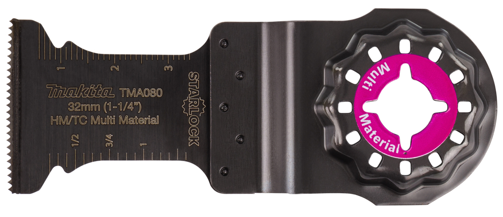 Saw blade Makita B-69761 curved, width 32mm, HM, screws, nails, fibreglass, RST. TMA080, Starlock