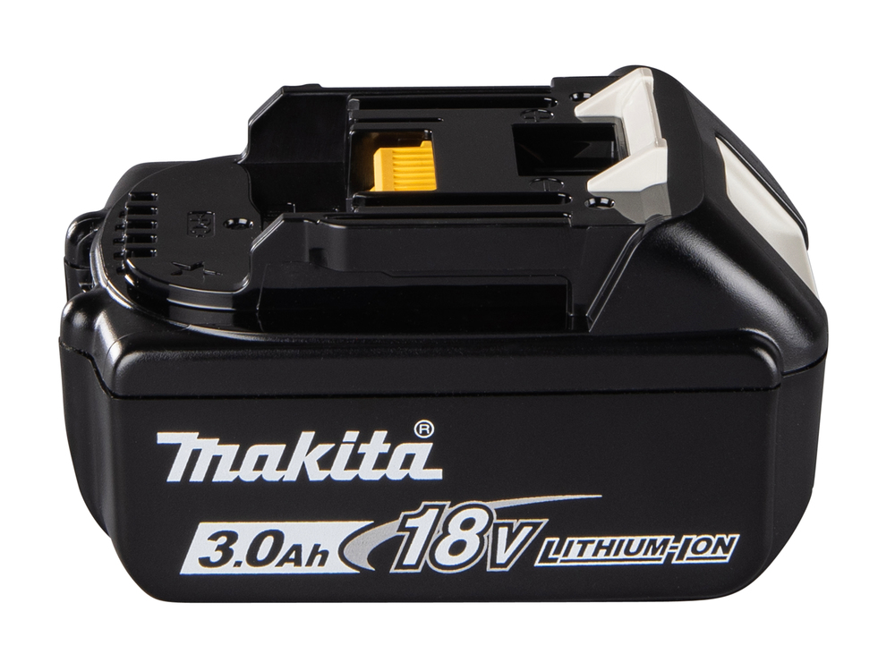 Akku BL1830B, 18V, 3,0 Ah, liukulukitus, kapasiteettinäyttö