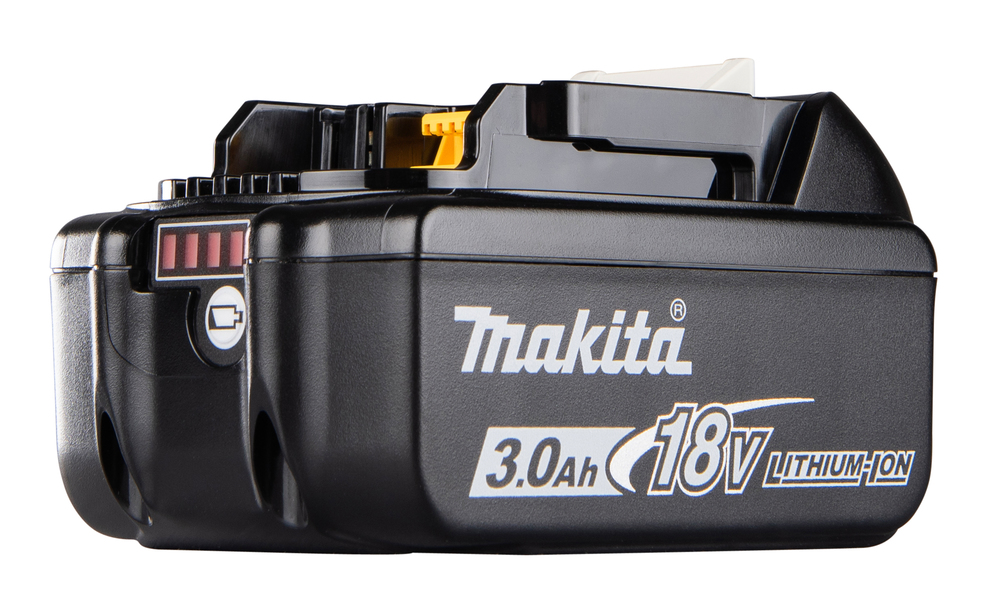 Akku BL1830B, 18V, 3,0 Ah, liukulukitus, kapasiteettinäyttö