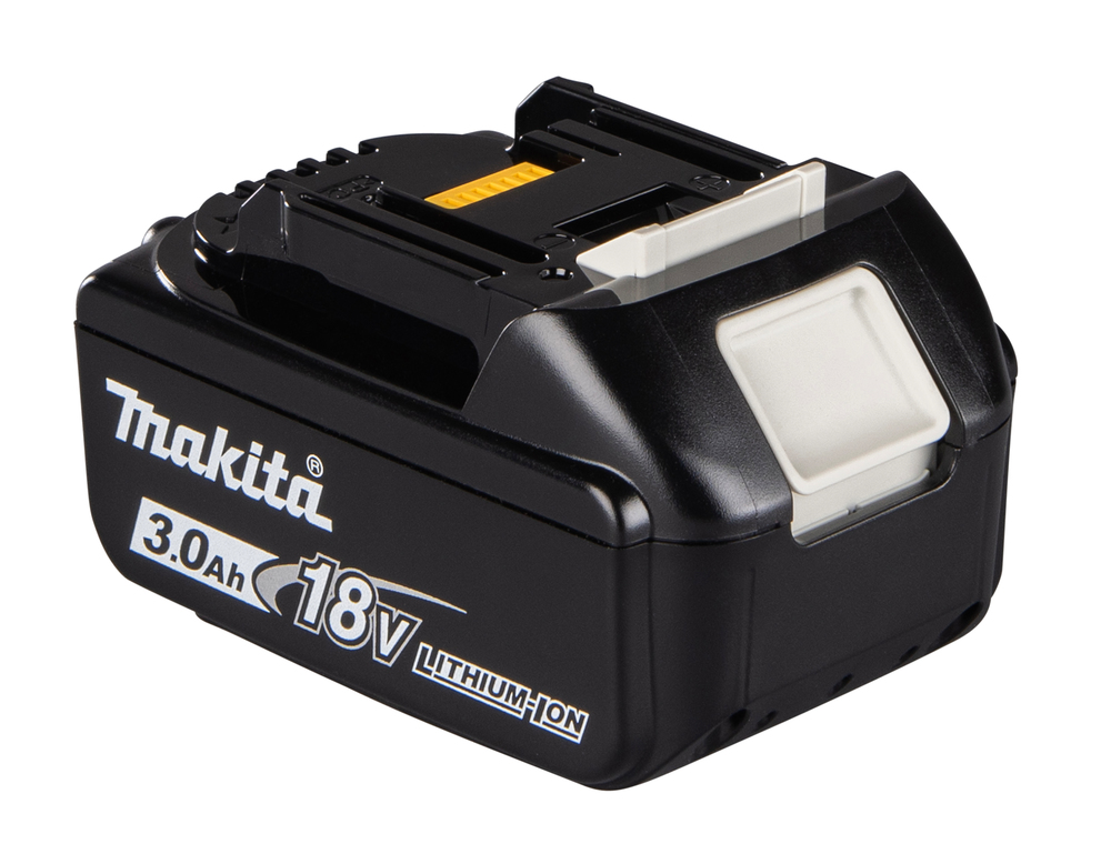 Akku BL1830B, 18V, 3,0 Ah, liukulukitus, kapasiteettinäyttö