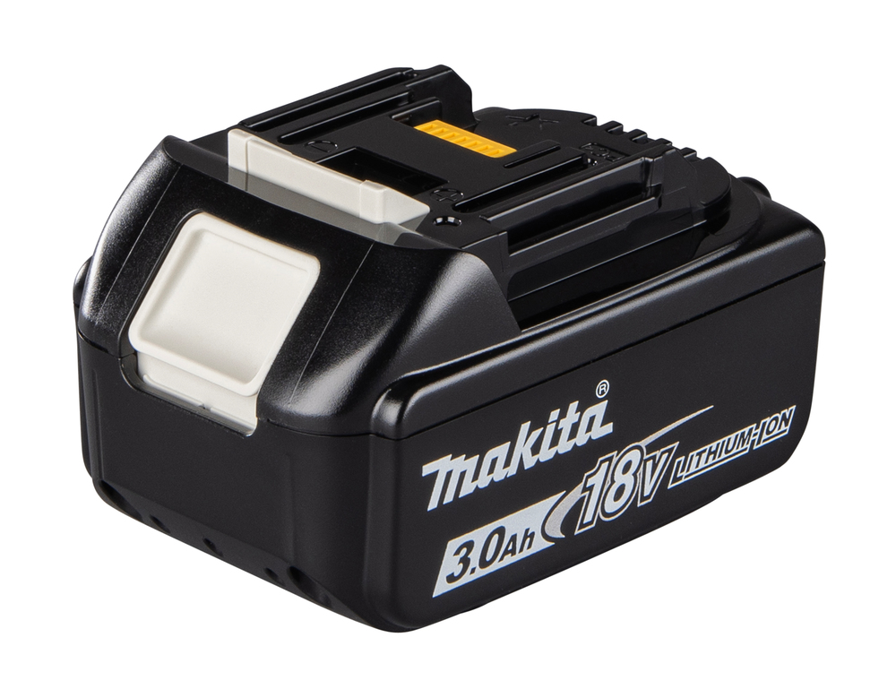 Akku BL1830B, 18V, 3,0 Ah, liukulukitus, kapasiteettinäyttö