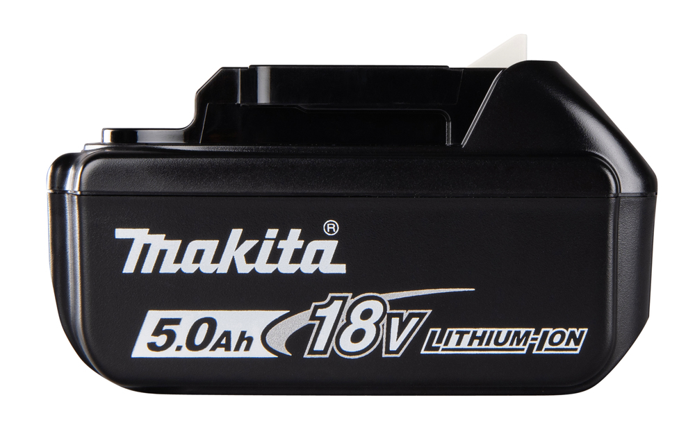 Akku Makita BL1850B, 18V, 5,0 Ah, Li-Ion, liukulukitus, kapasiteettinäyttö