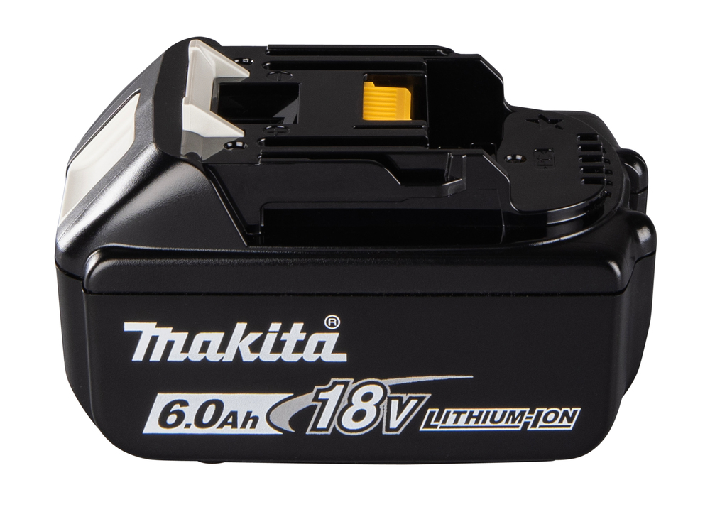 Akku Makita BL1860B-4, 18V, 6,0 Ah, Li-Ion, liukulukitus, kapasiteettinäyttö