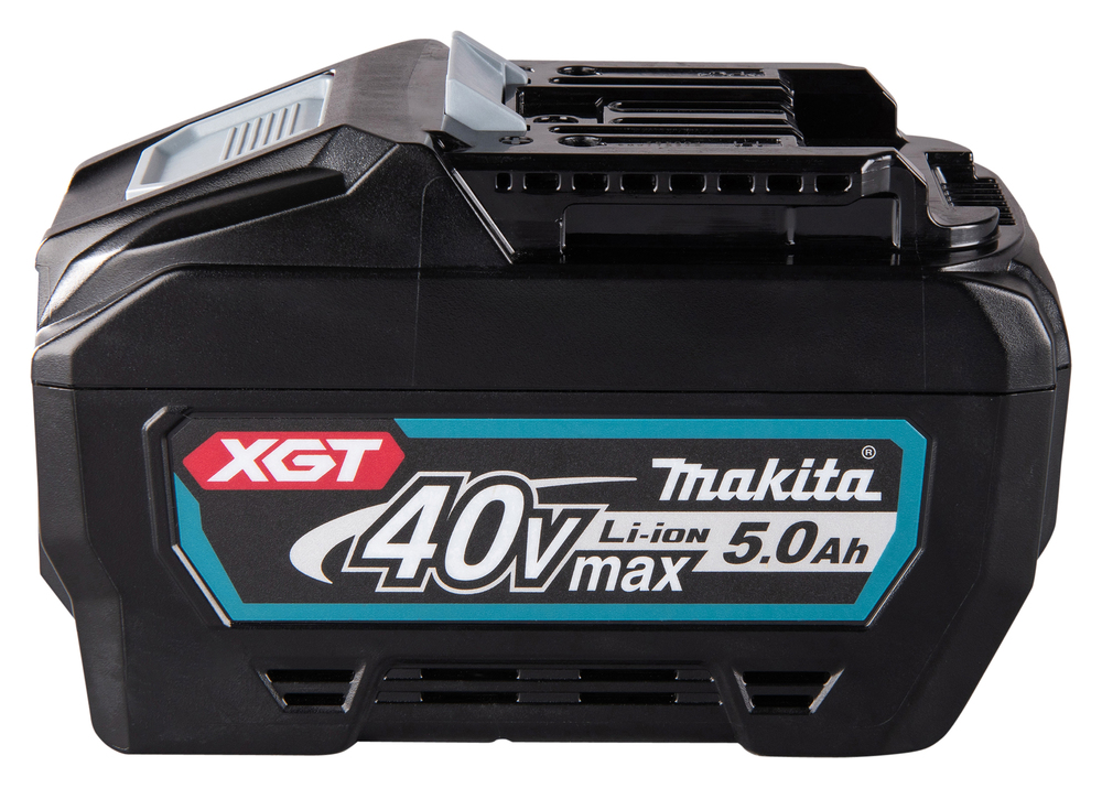 Akku Makita BL4050F, 40V XGT, 5,0Ah, kapasteettinäyttö. 180Wh