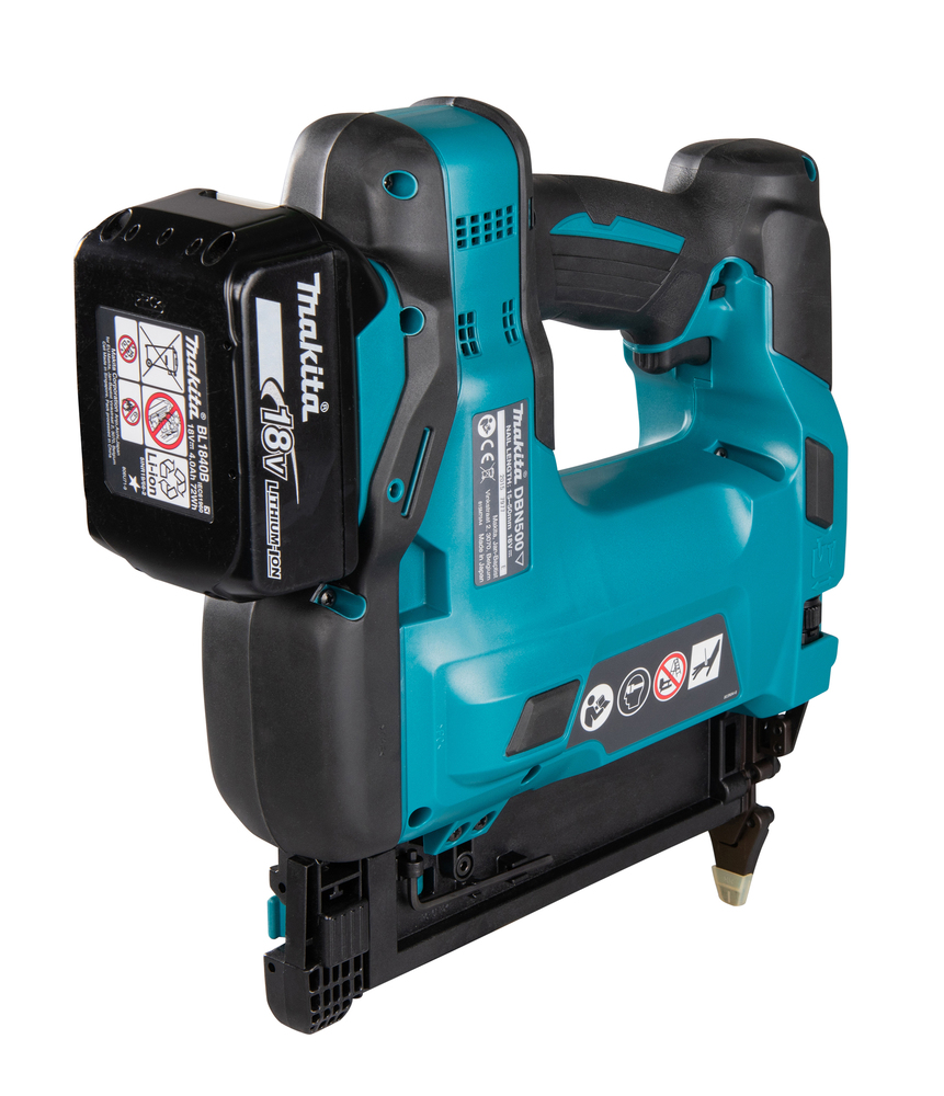 Viimeistelynaulain Makita DBN500ZJ 18V, naula 1,2x15-50mm, 18Ga. Runkoversio