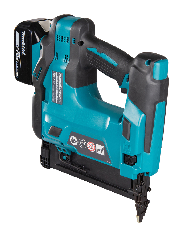 Viimeistelynaulain Makita DBN500ZJ 18V, naula 1,2x15-50mm, 18Ga. Runkoversio