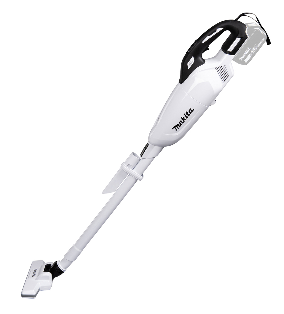 Varsi-imuri Makita DCL283ZWX1 18V, hiiliharjaton, Hepa-suodatin, 17,5kPa, liipasinkytkin. Runkoversio