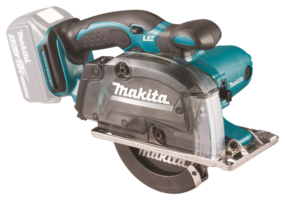 Pyörösaha Makita DCS552Z metalli, 18V, sah. 51mm, 136x20mm Z=30, lastunkeräys. Runkoversio