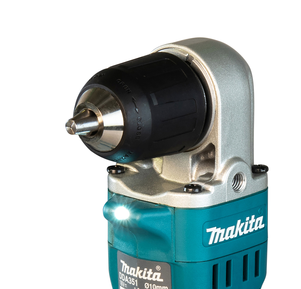 Kulmaporakone Makita DDA351Z 18V, 0-1800 r/min, pikaistukka. Runkoversio