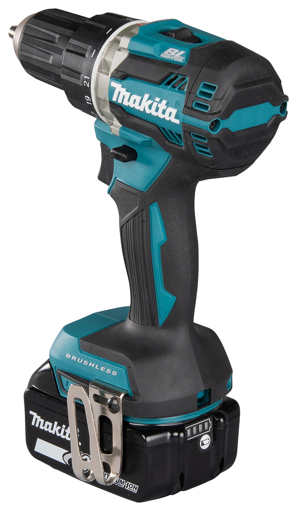 Porakone Makita DDF484RTJ 18V, 2x5,0Ah, hiiliharjaton, 54/30 Nm, 1,8kg