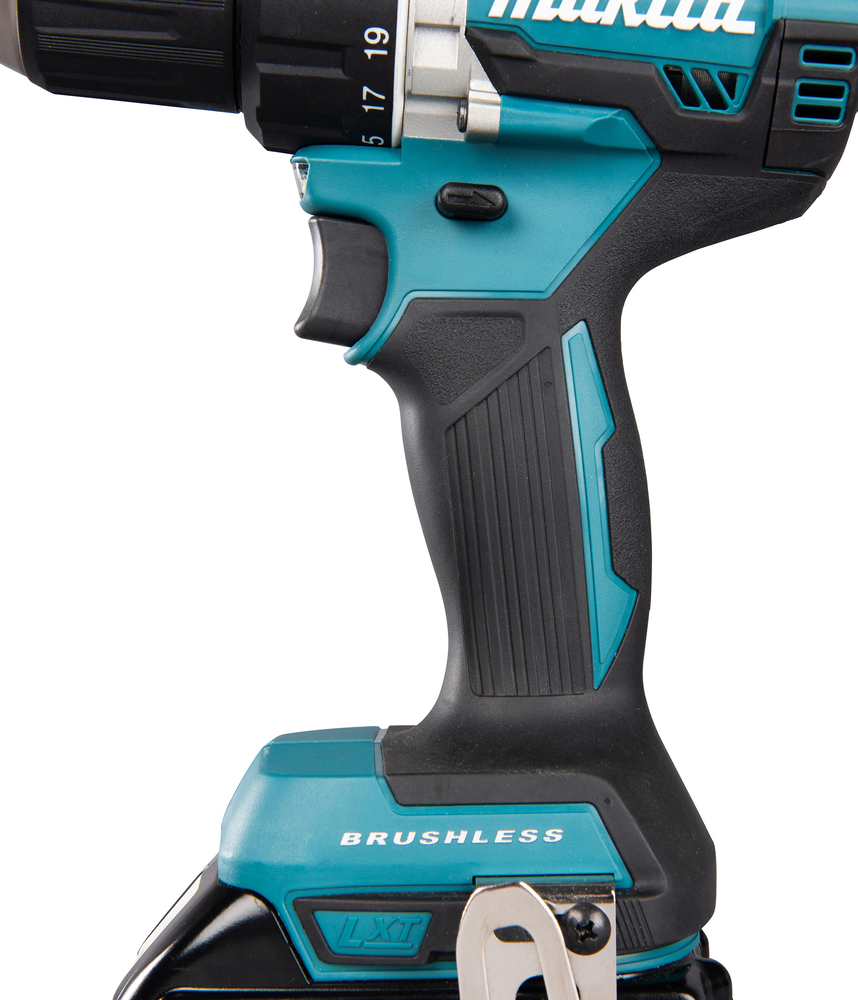Porakone Makita DDF484RTJ 18V, 2x5,0Ah, hiiliharjaton, 54/30 Nm, 1,8kg