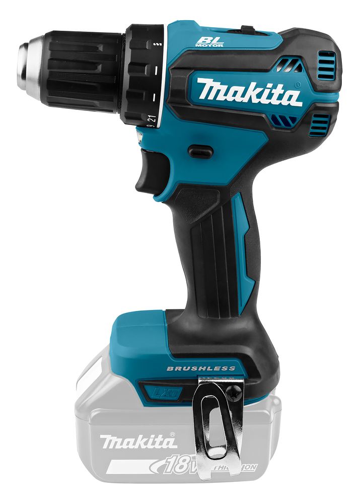 Porakone Makita DDF485Z 18V hiiliharjaton, 50/27 Nm, 1,7kg. Runkoversio