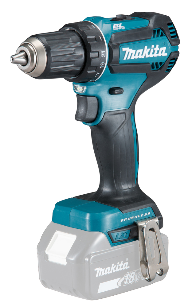 Porakone Makita DDF485Z 18V hiiliharjaton, 50/27 Nm, 1,7kg. Runkoversio