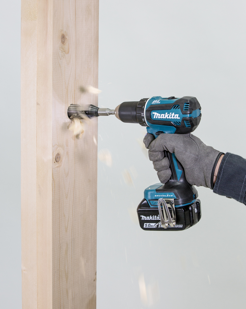 Porakone Makita DDF485Z 18V hiiliharjaton, 50/27 Nm, 1,7kg. Runkoversio