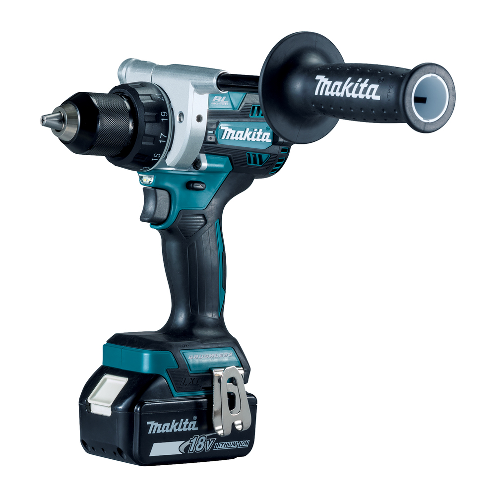 Porakone Makita DDF486RTJ 18V, hiiliharjaton, 2x5,0Ah, 130/65 Nm, 2,6kg, LED-valo