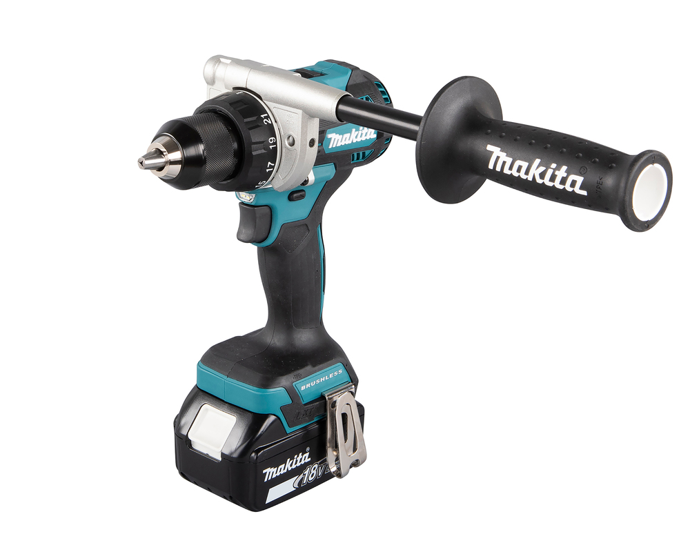 Porakone Makita DDF486RTJ 18V, hiiliharjaton, 2x5,0Ah, 130/65 Nm, 2,6kg, LED-valo