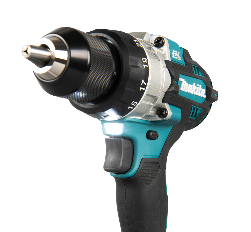 Porakone Makita DDF486RTJ 18V, hiiliharjaton, 2x5,0Ah, 130/65 Nm, 2,6kg, LED-valo