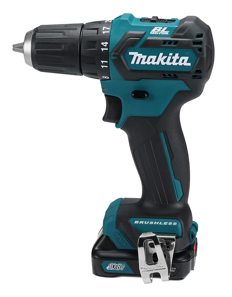 Porakone Makita DF332DZ CXT, hiiliharjaton, 35/21 Nm, 1,0kg, 10mm istukka. Runkoversio