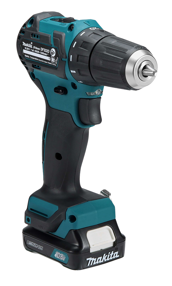 Porakone Makita DF332DZ CXT, hiiliharjaton, 35/21 Nm, 1,0kg, 10mm istukka. Runkoversio