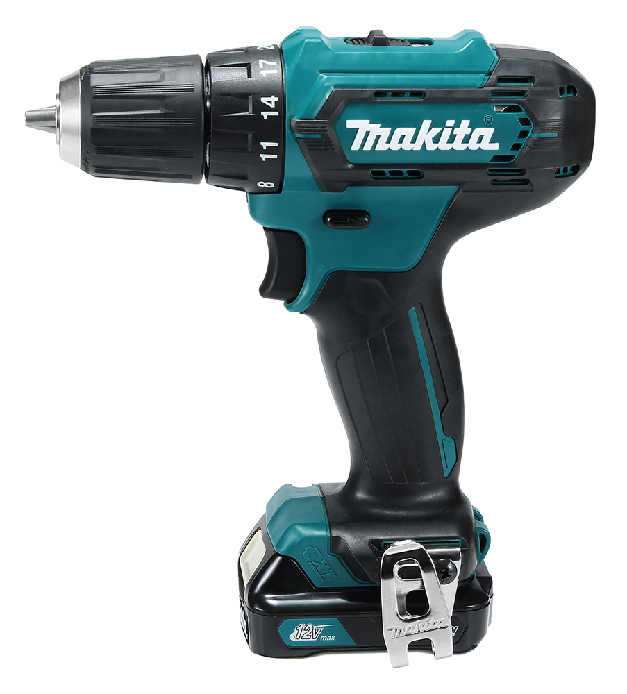 Porakone Makita DF333DZ CXT, 30/14 Nm, 1,1kg, LED-valo, 10mm istukka. Runkoversio