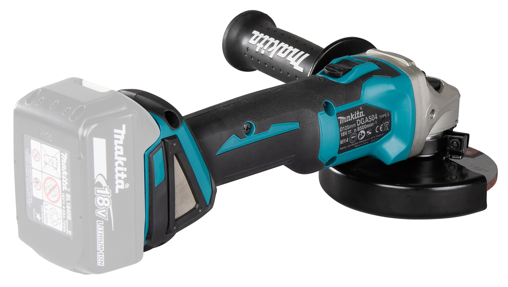 Kulmahiomakone Makita DGA504Z 125mm 18V, hiiliharjaton. Runkoversio
