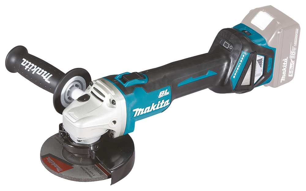 Kulmahiomakone Makita DGA511Z 125mm 18V, säädettävä, hiiliharjaton. Runkoversio