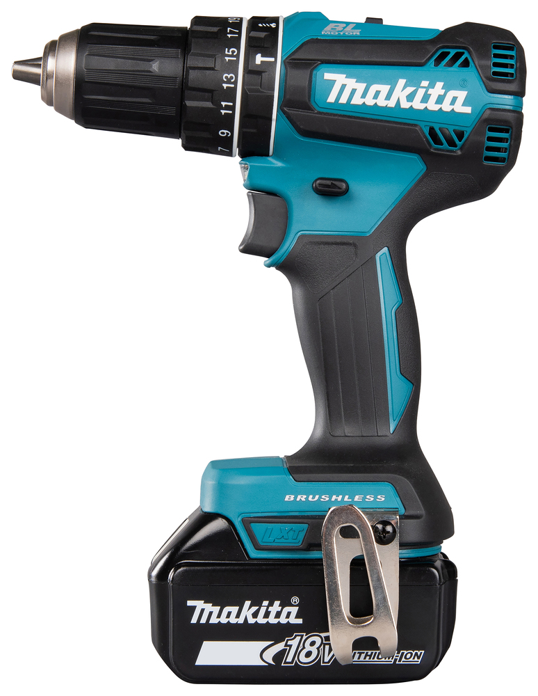 Impact drill Makita DHP485RTJ 18V, carbon brushless, 2x5,0Ah, 50/27 Nm, 1,7kg