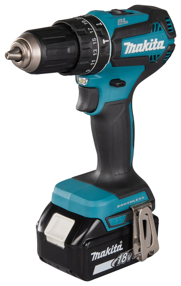 Slagborrmaskin Makita DHP485RTJ 18V, kolborstfri, 2x5,0Ah, 50/27 Nm, 1,7kg