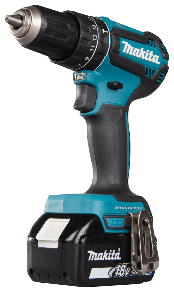 Impact drill Makita DHP485RTJ 18V, carbon brushless, 2x5,0Ah, 50/27 Nm, 1,7kg
