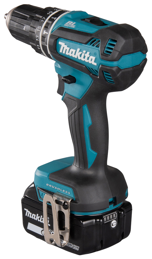 Impact drill Makita DHP485RTJ 18V, carbon brushless, 2x5,0Ah, 50/27 Nm, 1,7kg